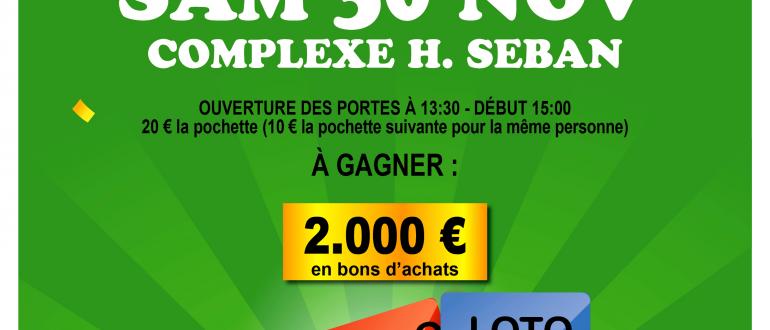 Visuel pour  super loto  au profit du tlthon 