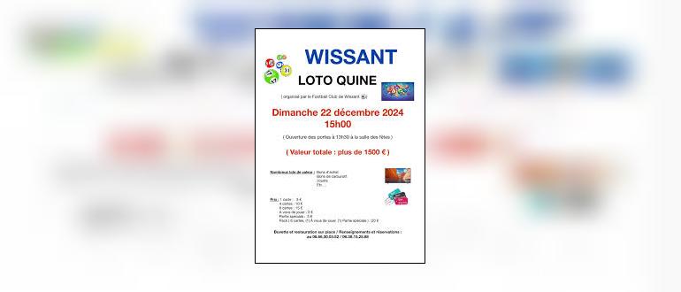 Visuel pour loto quine football club de wissant