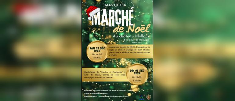 Visuel pour march de nol de marquise